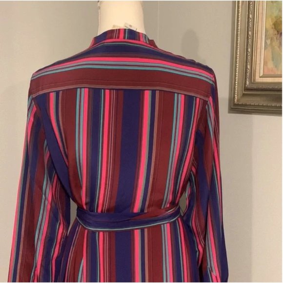 Figue Elena Long-Sleeve Multi-Striped Dress Size M NWOT - Picture 7 of 12